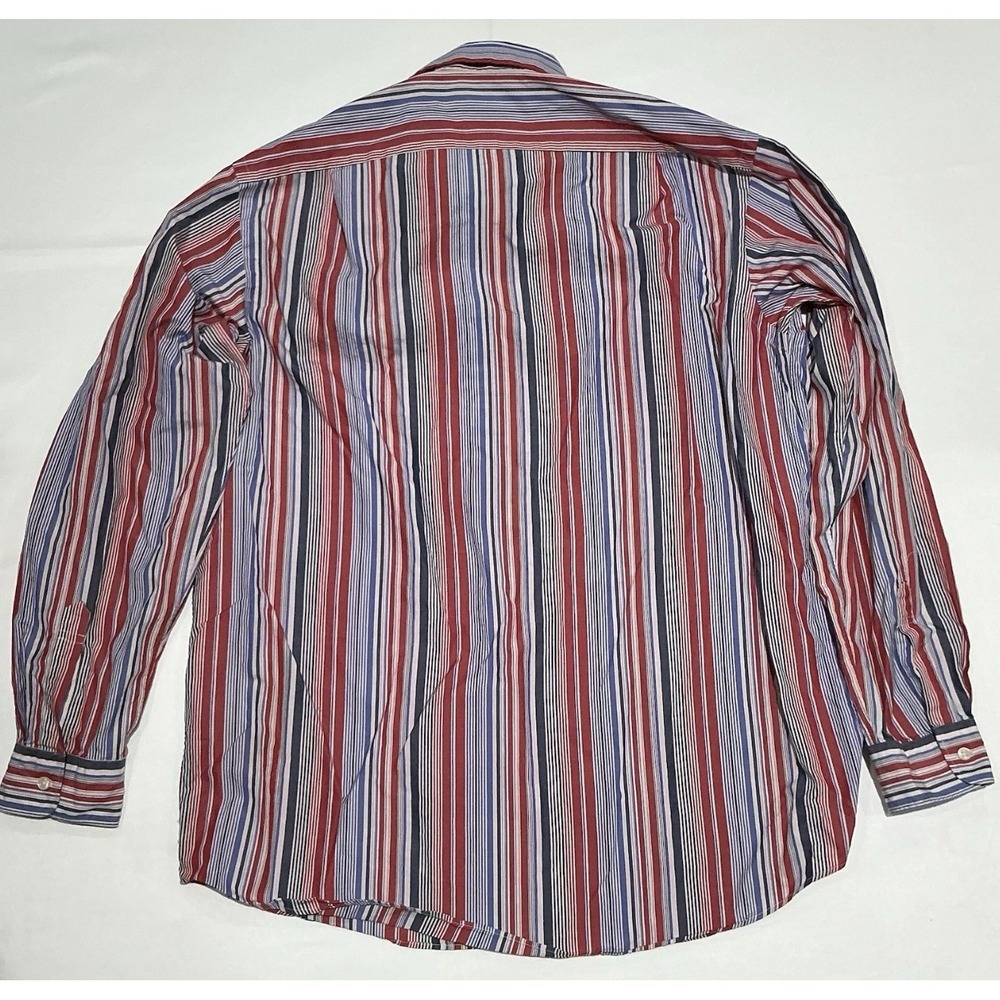 Polo Ralph Lauren Westerton Shirt Mens Large Red Striped Casual Preppy Cotton - Picture 2 of 5